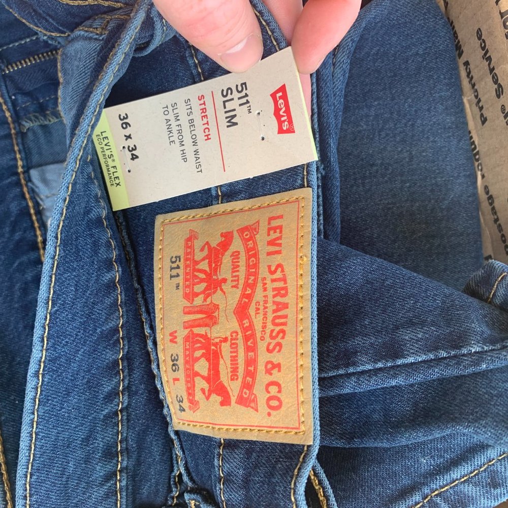 Levi's Men's 511 Slim Fit Jeans 36W 34L